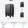 Luggex Carry on Expandable Luggage with charging ports and laptop