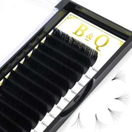 Self-Fanning Eyelashes, CC-0.05-10, Easy Fan Lashes for Volume Technique, 0.05 mm Thickness, CC Curl Volume Eyelashes, Single Length, Black (10 mm, CC-0.05)