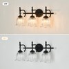 CVKASH 3-Light Bathroom Vanity Light Fixtures Over Mirror,Black Modern Vanity