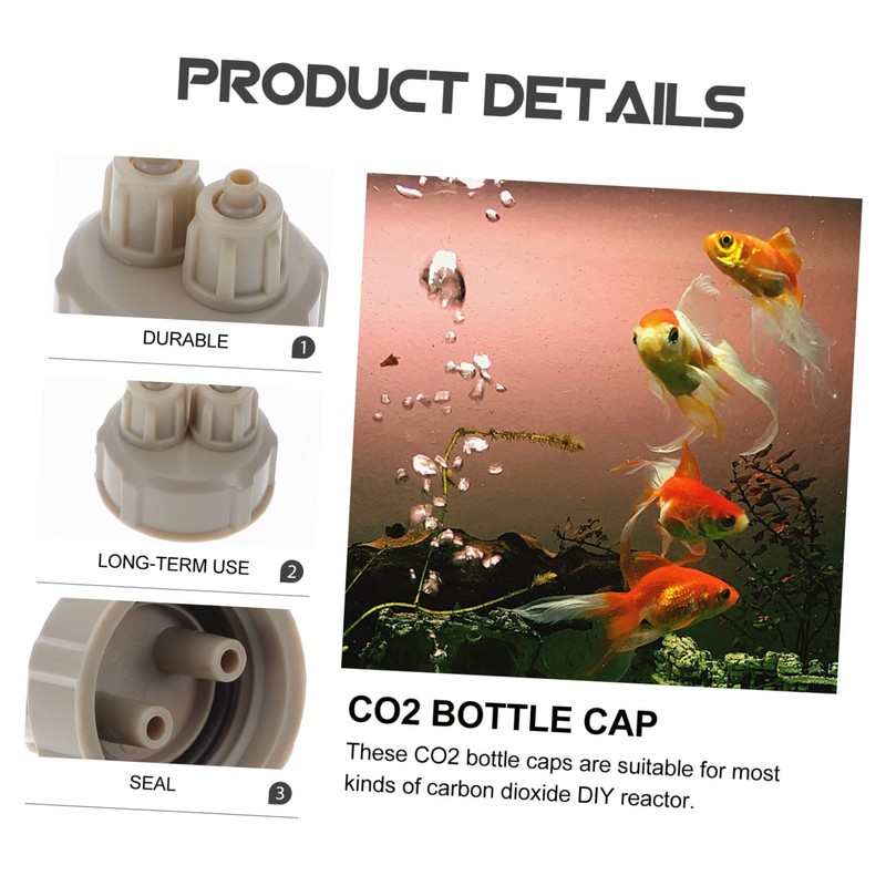 BESPORTBLE 6 Pack Bottle Caps Co2 Bottle Caps for Reactor