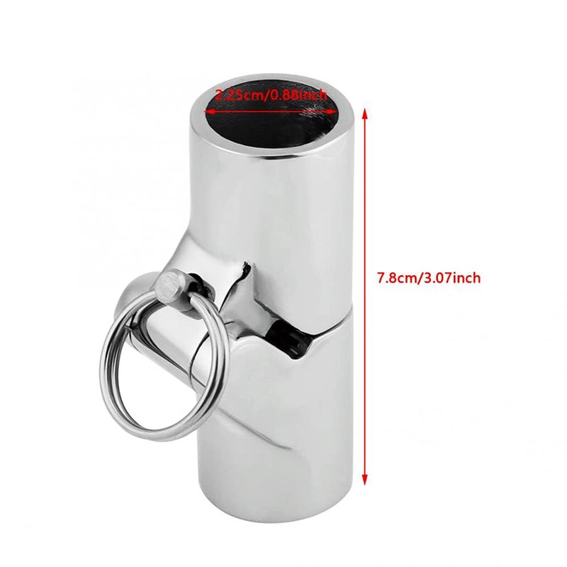 RedSnake Stainless Steel Marine Grade Boat railing Pipe Connector Folding