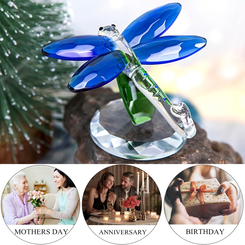 H&D HYALINE & DORA Figura de animales de cristal, libélula