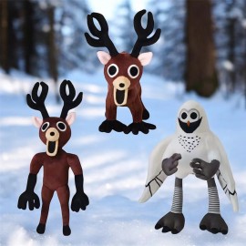 Kit 3 Peluches Ciervo Búho Juego 99 Noches Terror Personajes Multicolor