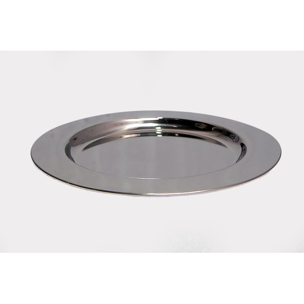 Fenzo Candle Plate Holder Stainless Steel Round Candle Plate for Pillar Candle Holder Silver