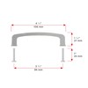 Richelieu Hardware BP81092195 Charlemagne Collection 3 3/4-inch (96 mm) Center-to-Center
