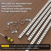 Adjustable Shelf Bracket 40 Inch 8 Pack Silver Shelf Pilaster