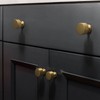 RZDEAL 6pcs Solid Brass Cabinet Knobs Pulls Cabinet Drawer Dresser