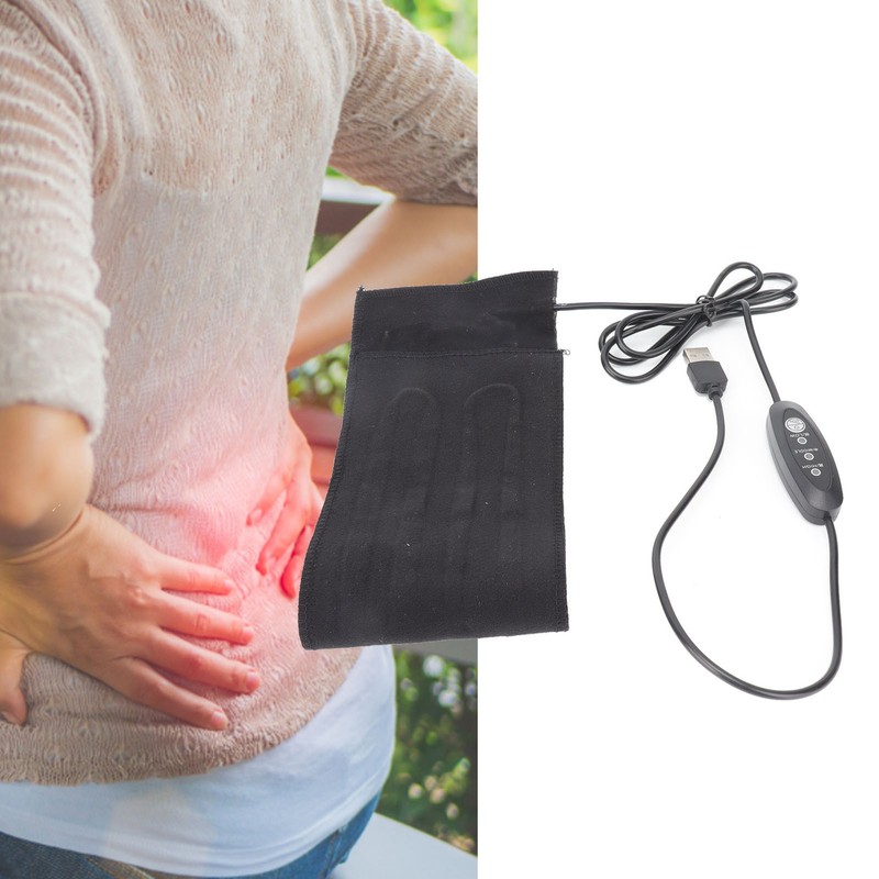 USB Heating Pad Foldable Carbon Fiber 3 Gear Temperature Adjustment