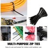 300 Black Nylon Zip Ties - 2.5 x 100mm, Strong