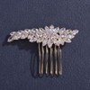 Missgrace Bridal Rhinestones Hair Comb Sparkling Dainty Rhinestones Headpiece for