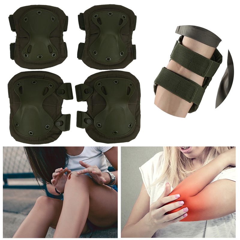 4 Pcs Outdoor Protection Kneepad Elbow Support Cycling Sports Leg