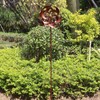 360 Degrees Metal Swivel Classical Wind Spinner Willow Leaves for