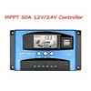 DIGISHUO 50A MPPT Solar Charge Controller with LCD Display Dual