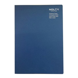 Nolty NTBNT1107 Nolty Notebook, A5, Asymmetric, 0.24 inch (6.0 mm) Ruled, Dot Square, Navy