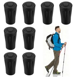 Nordic Walking Stöcke Gummipuffer, Nordic Walking Pads Gummipuffer für Wanderstöcke Trekkingstöcke Walkingstöcke Asphalt Kies Berge Wandern Gummistopper Aufsätze