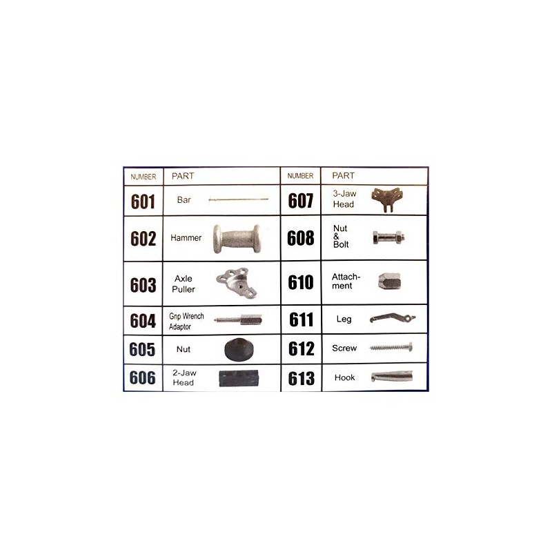 Professional EZ Travel Collection 13 Piece Slide Hammer Bearing Race