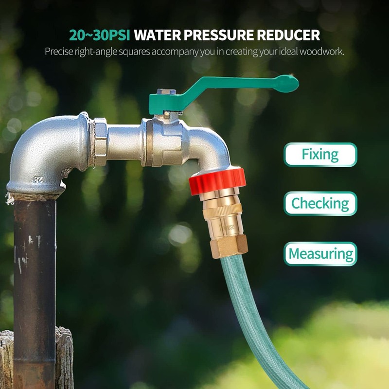 Pronese LF Brass Drip irrigation Inline Water Pressure Reducer Regulator