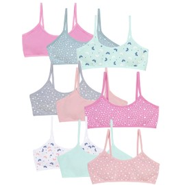 Channo Basic Cotton Bra for Girls without Underwire and Removable Pads, Pack of 6 surprises