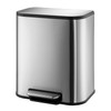 ExploreHorizon 5.3 Gal/20L Trash Can, Rectangular Stainless Steel Trash Can