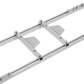 JAYGOVAN Chainsaw Mill Guide 9 Ft Portable Linear Sawmill Kit 160 Inches Planking Milling Bar Log Cutting Attachment Tool - Aluminum Milling Rail Wood Accessories Parts Case Tools Logging Rod Bearings