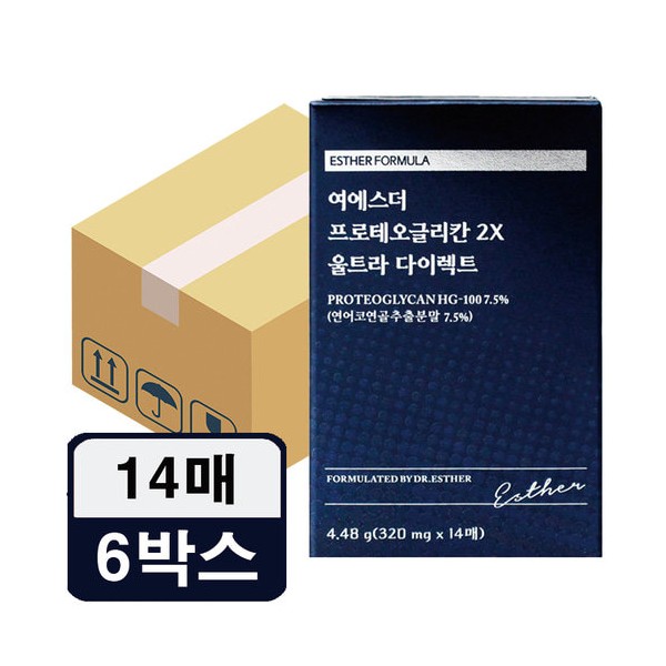 Yeo Esther Proteoglycan 2X Ultra Direct 14 sheets 6 boxes W / 여에스더 프로테오글리칸 2X 울트라 다이렉트 14매 6박스W