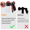 High-Pressure 8-Pattern Hose Nozzle with Soap Dispenser