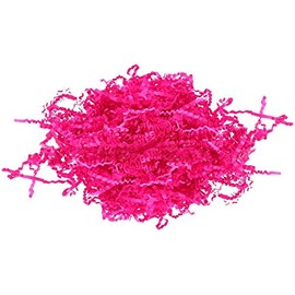Taotenish 100g/pack Shredded Crinkle Paper Raffia Paper Confetti for Gift Box Packing Filling Dry Straw Gifts - Phloxine