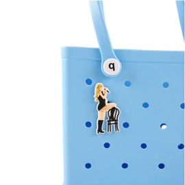 Vagocom 3.5inches/9cm Singer Charm for Bogg Bags and Simply Southern Tote, Insert Decorative Accessory for Rubber Beach Handbag