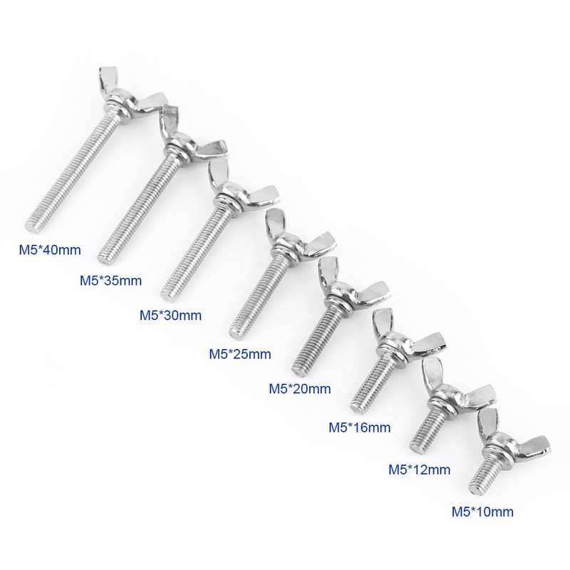 m5 wingnut screws butterfly m5 bolt M5 Screws 5Pcs/Bag 304