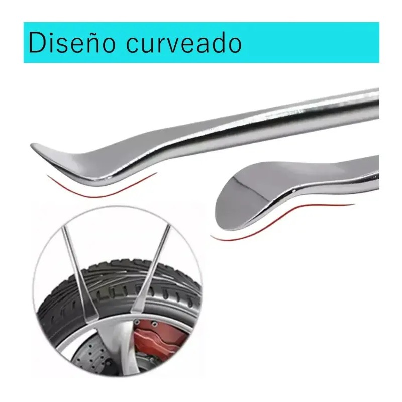 Kit 38 Pz Herramientas Neumáticos Palancas Desmontar Llantas Auto Moto