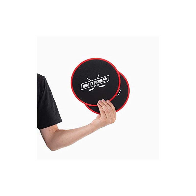 HockeyShot Sliding Discs – Abdominal and Core Exercise Equipment –