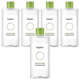Be Plain Mung Bean Cleansing Water, 400ml, 5 pcs / 비플레인 녹두 클렌징 워터, 400ml, 5개
