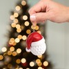 2024 Golf Ball Christmas Tree Ornament, Resin Material, Wearing Santa