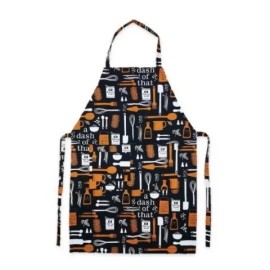 Like Shop Mandil Chef Estampado Con Bolsas Plastico 100% Algodón