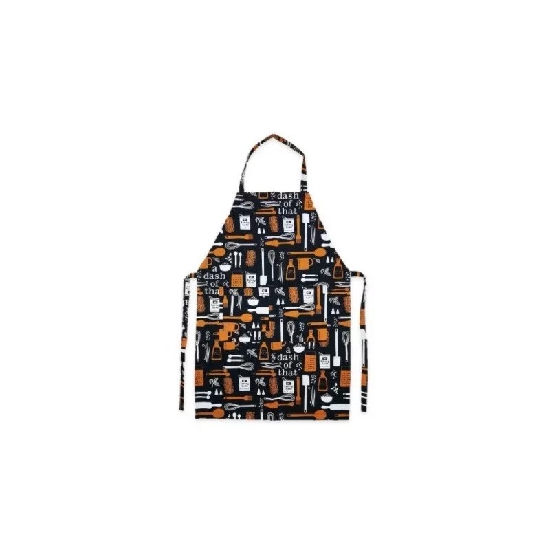 Like Shop Mandil Chef Estampado Con Bolsas Plastico 100% Algodón