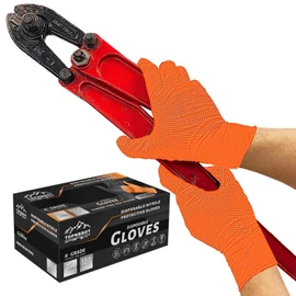 RESLTALY Nitrile Gloves Rubber Gloves Mechanic Gloves Disposable 100-Piece 0.35mm Ultra-Thick Mechanic Recommended Engineer Gloves Oil Work Painting Automotive Repair Bike Repair Work Heavy Duty