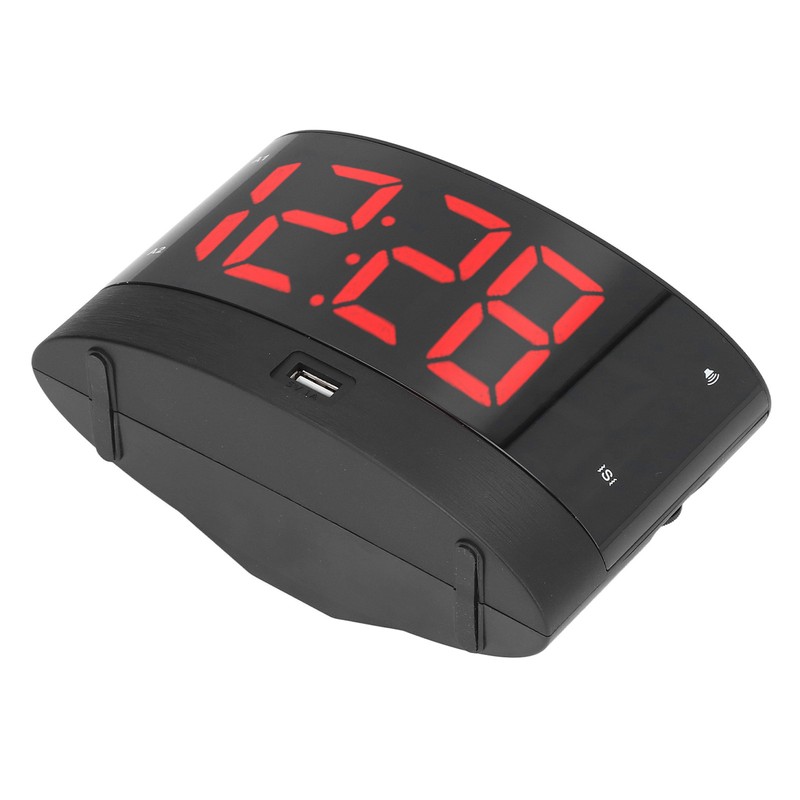 Digital Alarm Clock USB Charging Alarm Clock with 3 Vibration