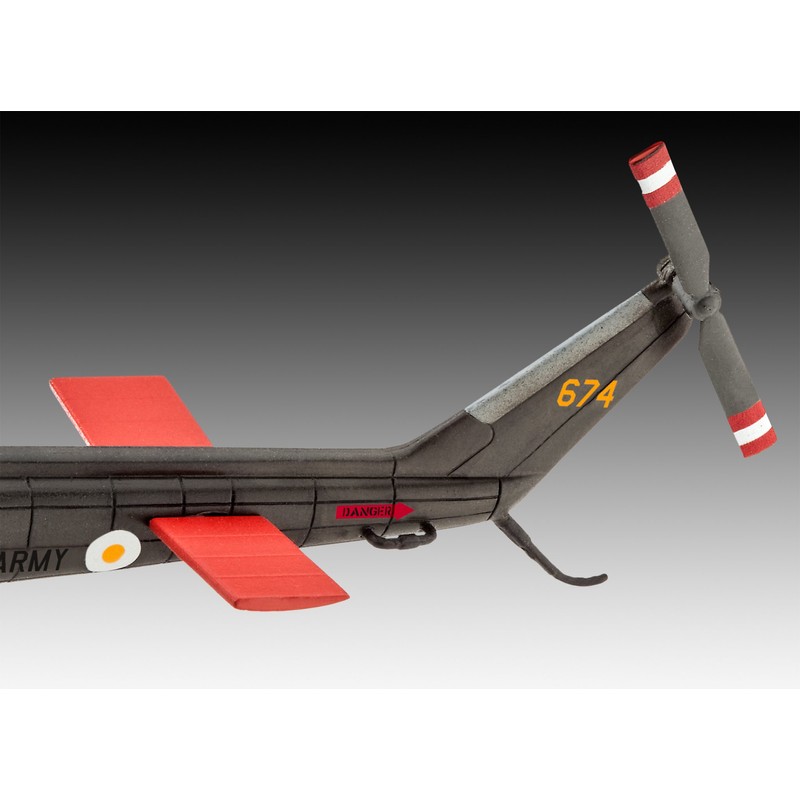 German Rebel 1/100 Bell UH-1H Gunship Plastic Model