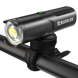 BUCKLOS Bike Lights for Night Riding, Ultra Bright 800 Lumens, 6 Modes Bike Light, USB Rechargeable Bicycle Lights with Rotatable Lens, IP66 Waterproof Bike Headlight, 2500mAh Bike Front Light