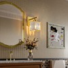 FDPBY Wall Sconces Crystal Gold Wall Sconce Set of Two