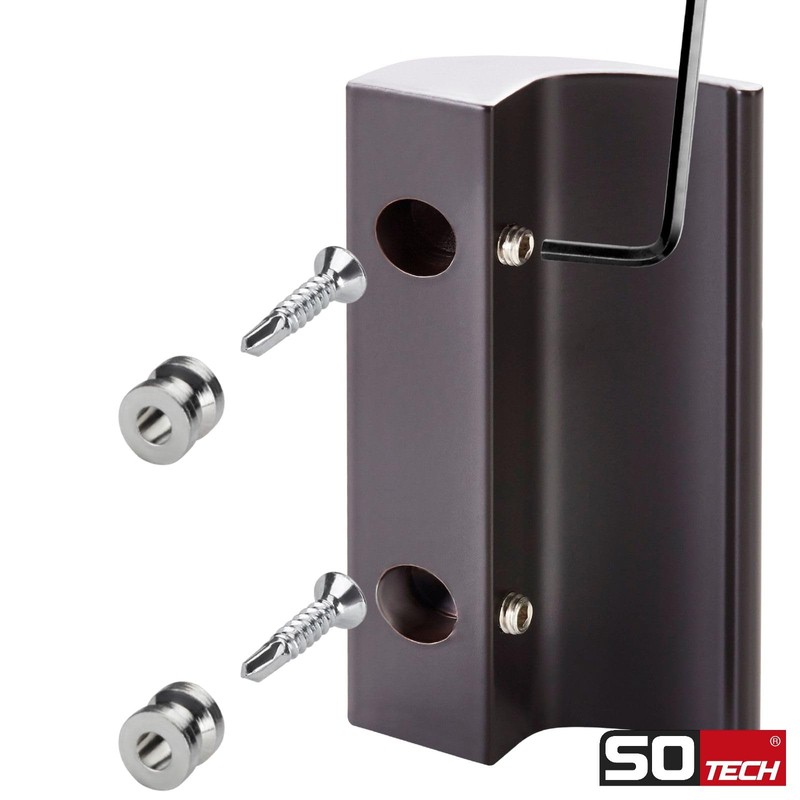 SOTECH Seja II Balcony Door Handle Aluminium Brown 85 x