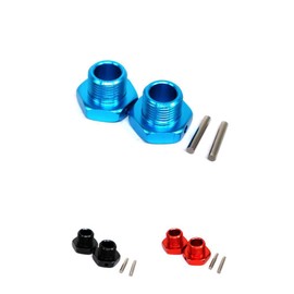 AIXXCUVQ 2pcs Aluminum Alloy Wheel Hex Mount for 6S 1/7 Monster Trucks Strong RC Car Accessories Replacement Parts, Blue