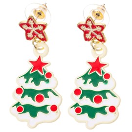 CORHAD Elegant Christmas Tree Earring Set Xmas Earring for Women Girls Festive Decorative Xmas Ear Jewelry