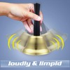 TOAOB Hand Bell Large Gold Hand Bell Reception Bell Christmas