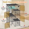 VISCOO Cat Cage, 4-Tier DIY Cat Enclosures Catio, Cat Playpen