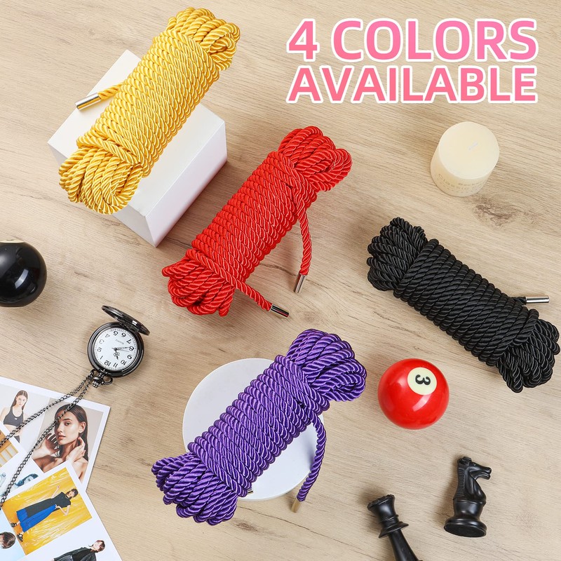 BAVIHOR Silk Rope, 32 Feet 8 mm Soft Ropes Durable