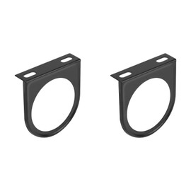 2PCS Gauge Holder Bracket,52mm 2 Inch Universal Single Hole Meter Gauge Pillar Mount Pod Holder Bracket Black