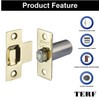 TERF® Adjustable Roller Catch Polished Brass Roller Ball Door Latch
