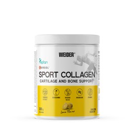 Weider Sport Collagen (300g) Zitronengeschmack, Peptan hydrolysierte Kollagen Peptide, Kurkuma Extrakt, Bio Silica, Hyaluronsäure, Magnesium, Vitamin C