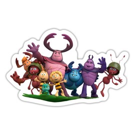 Spreadshirt Maya the Bee 3 Maja and Friends Sticker 10 x 10 cm Matt White